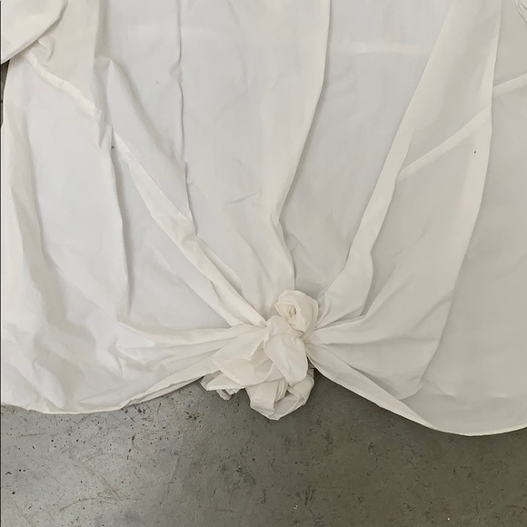 Tie front button back top - Picture 2 of 4